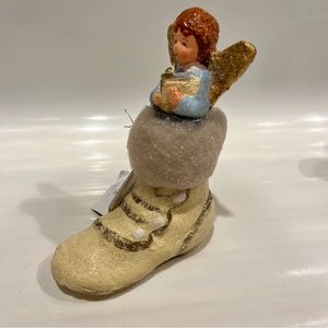 Teena Flanner Angel Girl In Boot Christmas Decoration